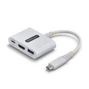 Image de StarTech.com Adaptateur Multiport USB-C vers HDMI avec Charge PD 140W, HDMI 4K 60Hz, Hub USB 5 Gbps, Mini Dock pour MacBook / Dell / Thinkpad / HP / iPad / Tablettes