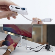 Image de StarTech.com Adaptateur Multiport USB-C vers HDMI avec Charge PD 140W, HDMI 4K 60Hz, Hub USB 5 Gbps, Mini Dock pour MacBook / Dell / Thinkpad / HP / iPad / Tablettes