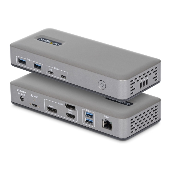 Picture of StarTech.com 199UE-USBC-DOCK laptop dock/port replicator Wired USB 3.2 Gen 2 (3.1 Gen 2) Type-C Grey