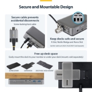 Picture of StarTech.com 199UE-USBC-DOCK laptop dock/port replicator Wired USB 3.2 Gen 2 (3.1 Gen 2) Type-C Grey