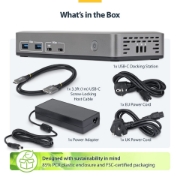 Picture of StarTech.com 199UE-USBC-DOCK laptop dock/port replicator Wired USB 3.2 Gen 2 (3.1 Gen 2) Type-C Grey
