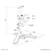 Afbeeldingen van Neomounts DS45-600BL1 Monitorstandaard voor één scherm 10-32"