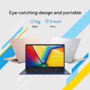 Picture of ASUS Vivobook 15 X1504VA-BQ5487W Intel Core 5 120U Laptop 39.6 cm (15.6") Full HD 16 GB DDR5-SDRAM 512 GB SSD Wi-Fi 6 (802.11ax) Windows 11 Home Dutch Blue