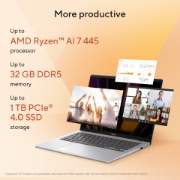 Picture of ASUS Vivobook 16 M1607GA-MB084W Copilot+ PC AMD Ryzen™ AI 7 445 Laptop 40.6 cm (16") WUXGA 32 GB DDR5-SDRAM 512 GB SSD Wi-Fi 6 (802.11ax) Windows 11 Home Dutch Blue
