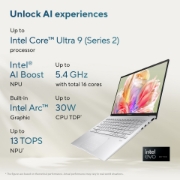 Picture of ASUS Zenbook 14 OLED UX3405CA-QD012W Intel Core Ultra 7 255H Laptop 35.6 cm (14") WUXGA 32 GB LPDDR5x-SDRAM 1 TB SSD Wi-Fi 7 (802.11be) Windows 11 Home Dutch Blue