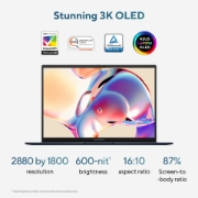 Picture of ASUS Zenbook 14 OLED UX3405CA-QD012W Intel Core Ultra 7 255H Laptop 35.6 cm (14") WUXGA 32 GB LPDDR5x-SDRAM 1 TB SSD Wi-Fi 7 (802.11be) Windows 11 Home Dutch Blue