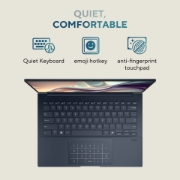 Picture of ASUS Zenbook 14 OLED UX3405CA-QD012W Intel Core Ultra 7 255H Laptop 35.6 cm (14") WUXGA 32 GB LPDDR5x-SDRAM 1 TB SSD Wi-Fi 7 (802.11be) Windows 11 Home Dutch Blue