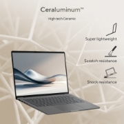 Afbeeldingen van ASUS Zenbook A14 UX3407QA-QD479W Copilot+ PC Snapdragon X1-26-100 Laptop 35,6 cm (14") WUXGA 16 GB LPDDR5x-SDRAM 512 GB SSD Wi-Fi 6E (802.11ax) Windows 11 Home Nederlands Grijs