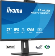 Picture of iiyama ProLite XB2797QSNPH-B1 27IN IPS LCD 4MS 2560X1440 350CD/M2 HDMI/DP/USB 2 computer monitor 68.6 cm (27") 2560 x 1440 pixels Quad HD Black