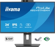 Picture of iiyama ProLite XB2497HSNH-B1 24IN IPS LCD 4MS 1920X1080 350CD/M2 HDMI/DP/USB 2 computer monitor 60.5 cm (23.8") 1920 x 1080 pixels Full HD Black