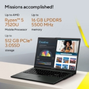 Picture of ASUS Vivobook Go 15 E1504FA-BQ5403W AMD Ryzen™ 5 40 Laptop 39.6 cm (15.6") Full HD 8 GB LPDDR5-SDRAM 512 GB SSD Wi-Fi 6E (802.11ax) Windows 11 Home Dutch Black