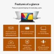 Picture of ASUS Vivobook Go 15 E1504FA-BQ5403W AMD Ryzen™ 5 40 Laptop 39.6 cm (15.6") Full HD 8 GB LPDDR5-SDRAM 512 GB SSD Wi-Fi 6E (802.11ax) Windows 11 Home Dutch Black