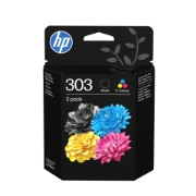 Image de HP Pack de 2 cartouches authentiques d'encre noire/trois couleurs 303
