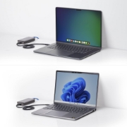 Picture of StarTech.com USB4 to Ethernet Adapter, 10GbE, Multi-Gigabit, Thunderbolt Compatible, 10GBASE-T/5G/2.5G NIC, 10G Ethernet Adapter, 0.5m USB4 Cable, Win/Mac, TAA