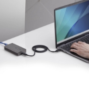 Picture of StarTech.com USB4 to Ethernet Adapter, 10GbE, Multi-Gigabit, Thunderbolt Compatible, 10GBASE-T/5G/2.5G NIC, 10G Ethernet Adapter, 0.5m USB4 Cable, Win/Mac, TAA