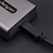 Picture of StarTech.com USB4 to Ethernet Adapter, 10GbE, Multi-Gigabit, Thunderbolt Compatible, 10GBASE-T/5G/2.5G NIC, 10G Ethernet Adapter, 0.5m USB4 Cable, Win/Mac, TAA