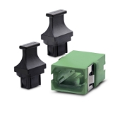 Image de StarTech.com Coupleur MPO/MTP, Coupleur Fibre MPO Monomode, Clé Vers le Haut/Clé vers le Bas, Coupleur Fibre Optique MPO/MTP-APC pour Panneaux de Brassage et Boîtiers - Vert
