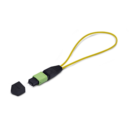 Image de StarTech.com Module Loopback MPO, Adaptateur de Bouclage Fibre Optique Monomode 9/125 MPO-12 Mâle, Testeur Loopback MPO/MTP-APC, Testeur de Bouclage MPO Mâle