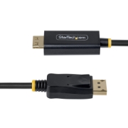 Image de StarTech.com Câble Adaptateur DisplayPort vers HDMI de 3m avec Connecteurs à Verrouillage, 4K 60Hz, HDR, Convertisseur Vidéo DP vers HDMI Unidirectionnel, DP Desktop vers Moniteur HDMI