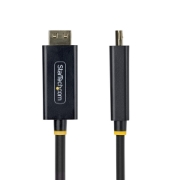 Image de StarTech.com Câble Adaptateur DisplayPort vers HDMI de 2m avec Connecteurs à Verrouillage, 4K 60Hz, HDR, Convertisseur Vidéo DP vers HDMI Unidirectionnel, DP Desktop vers Moniteur HDMI