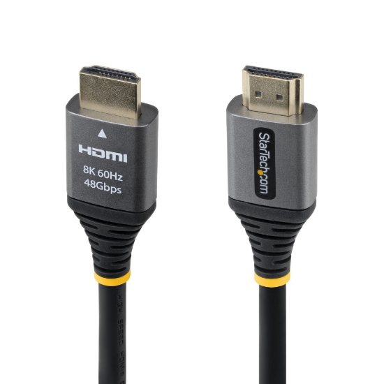 Picture of StarTech.com 1ft (30cm) Certified Ultra High Speed HDMI Cable, 8K 60Hz/4K 120Hz, HDMI 2.1 Cable with HDR10+ / eARC, 48Gbps, 8K HDMI Cord for Monitor/TV/Display, Flexible TPE Jacket