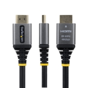 Picture of StarTech.com 1ft (30cm) Certified Ultra High Speed HDMI Cable, 8K 60Hz/4K 120Hz, HDMI 2.1 Cable with HDR10+ / eARC, 48Gbps, 8K HDMI Cord for Monitor/TV/Display, Flexible TPE Jacket