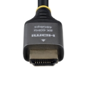 Picture of StarTech.com 1ft (30cm) Certified Ultra High Speed HDMI Cable, 8K 60Hz/4K 120Hz, HDMI 2.1 Cable with HDR10+ / eARC, 48Gbps, 8K HDMI Cord for Monitor/TV/Display, Flexible TPE Jacket