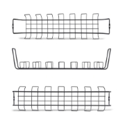 Afbeeldingen van StarTech.com Kabelmanagement Tray voor onder bureau, 61,5cm Lang, Metalen Kabelgoot, Schroefmontage, Metaal, Zwart, TAA