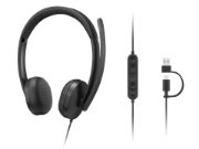 Picture of Lenovo VoIP Headset 5000 Wired Head-band Office/Call center USB Type-C Black