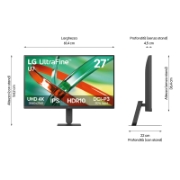 Afbeeldingen van LG 27U711B-B computer monitor 68,6 cm (27") 3840 x 2160 Pixels 4K Ultra HD LCD Zwart