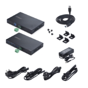 Image de StarTech.com Extension USB 3.0 à 4 Ports sur Ethernet Jusqu'à 100m via un Câble RJ45 Cat6a / Cat7 / Cat8, Extension pour Périphériques USB Distants, Hub 4xUSB-A 5 Gbps, TAA