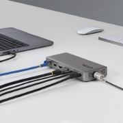 Picture of StarTech.com USB4 Docking Station, Driverless Dual 4K for macOS and Windows, Universal USB-C Dock with 100W Laptop Charging and 2.5GbE
