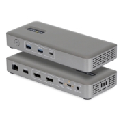 Picture of StarTech.com USB4 Docking Station, Driverless Dual 4K for macOS and Windows, Universal USB-C Dock with 100W Laptop Charging and 2.5GbE