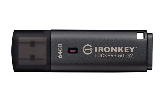 Picture of Kingston Technology IronKey 64GB Locker Plus 50 G2, FIPS 197, AES-256