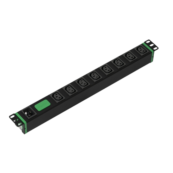 Picture of APC Easy Rack PDU, Basic, Horizontal, 1 Phase, 3.7kW, 230V, 16A, 8 x C13 outlets, IEC60320 C20 inlet
