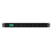 Picture of APC Easy Rack PDU, Basic, Horizontal, 1 Phase, 3.7kW, 230V, 16A, 8 x C13 outlets, IEC60320 C20 inlet