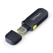 Picture of StarTech.com USB-A Port Blocker Key with 4x Latching USB-A Dust Cover Plugs, Snap-In Reusable Port Protectors for Laptops & Computers