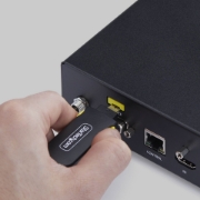 Picture of StarTech.com USB-A Port Blocker Key with 4x Latching USB-A Dust Cover Plugs, Snap-In Reusable Port Protectors for Laptops & Computers