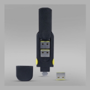 Picture of StarTech.com USB-A Port Blocker Key with 4x Latching USB-A Dust Cover Plugs, Snap-In Reusable Port Protectors for Laptops & Computers