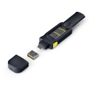 Picture of StarTech.com USB-A Port Blocker Key with 4x Latching USB-A Dust Cover Plugs, Snap-In Reusable Port Protectors for Laptops & Computers