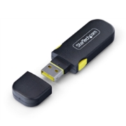 Picture of StarTech.com USB-A Port Blocker Key with 4x Latching USB-A Dust Cover Plugs, Snap-In Reusable Port Protectors for Laptops & Computers