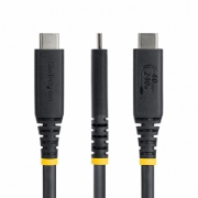 Afbeeldingen van StarTech.com 1m USB4 Kabel, 40Gbps, USB-IF Gecertificeerde USB-C Kabel, 240W PD, 8K 60Hz/4K 240Hz DP2.1 DP40, TPE Mantel, Thunderbolt 4 Compatibel, Zwart