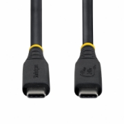 Afbeeldingen van StarTech.com 50cm USB4 Kabel, 40Gbps, USB-IF Gecertificeerde USB-C Kabel, 240W PD, 8K 60Hz/4K 240Hz DP2.1 DP40, TPE Mantel, Thunderbolt 4 Compatibel, Zwart