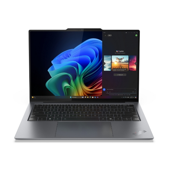 Afbeeldingen van Lenovo ThinkPad X9-14 Gen 1 Aura Edition Copilot+ PC Intel Core Ultra 7 258V Laptop 35,6 cm (14") WUXGA 32 GB LPDDR5x-SDRAM 512 GB SSD Wi-Fi 7 (802.11be) Windows 11 Pro Belgisch Grijs