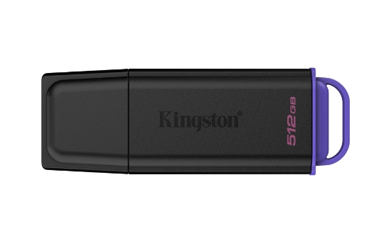 Picture of Kingston Technology DataTraveler 512GB Portable USB 3.2 Gen 1 Exodia Black/Purple