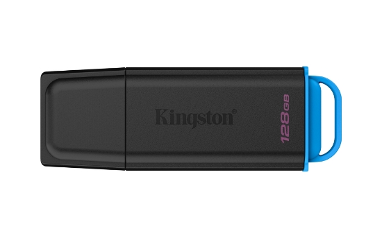 Picture of Kingston Technology DataTraveler 128GB Portable USB 3.2 Gen 1 Exodia Black/Blue
