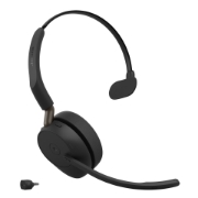 Image de Jabra Evolve3 65 Casque Sans fil Arceau Bureau/Centre d'appels USB Type-C Bluetooth Noir