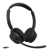 Picture of Jabra Evolve3 45 MS - USB-A with Dongle - Stereo (Charging Stand)