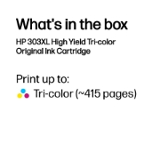 Picture of HP 303XL High Yield Tri-color Original Ink Cartridge