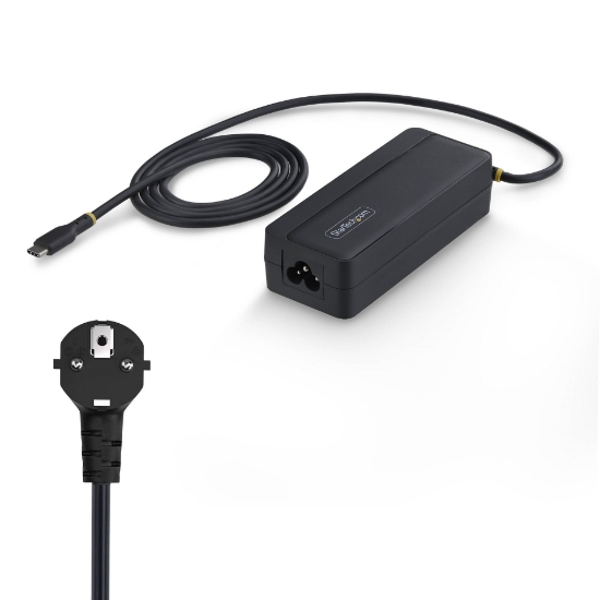 Picture of StarTech.com 140W USB-C Laptop Charger with 4ft (1.2m) Tethered USB-C Cable, GaN Power Adapter Brick for MacBook M3/M4/M5 Pro/Max, Dell Pro/Plus/Premium